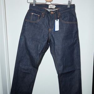 Taylor Stitch Cone Mills Raw Demin jeans in Democratic Slim fit. 29 Waist